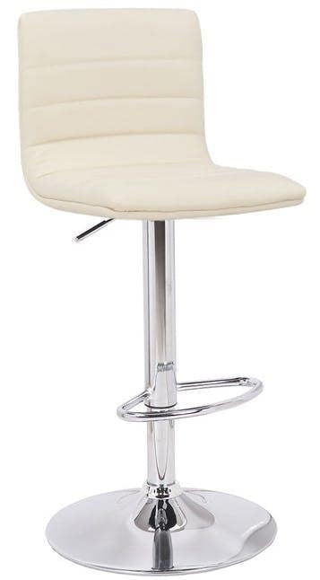 Lamboro Aldo Swivel Kitchen Barstool with Adjustable Height and Chrome Base