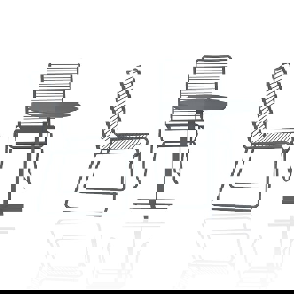 Dorel Home Nyla 3PC Outdoor Patio Bistro Set in charcoal