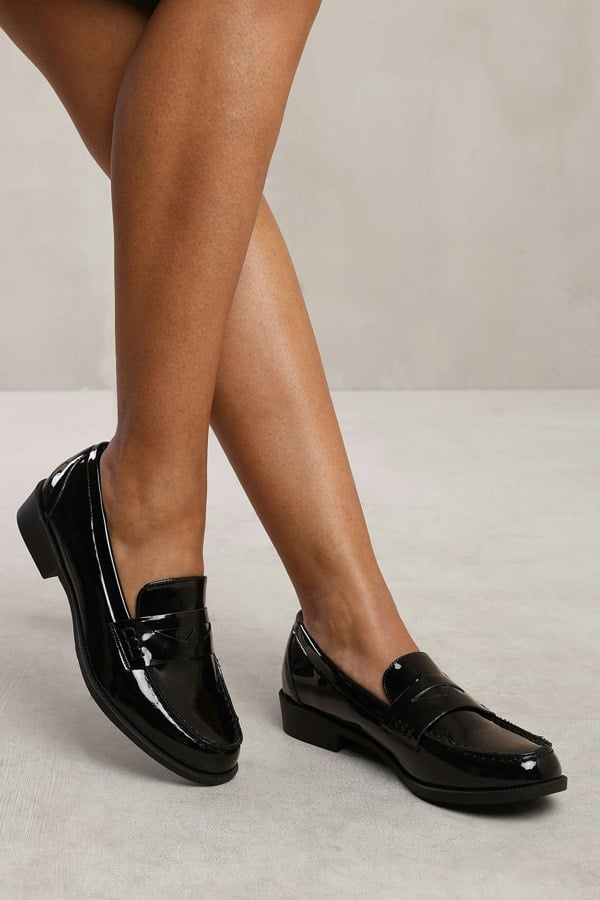 Where's That From Yakira Slip on Loafer in Black Patent