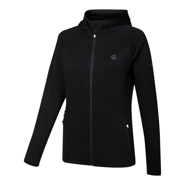 Dare 2B Womens/Ladies Ventura Stretch Hooded Midlayer - Black - 