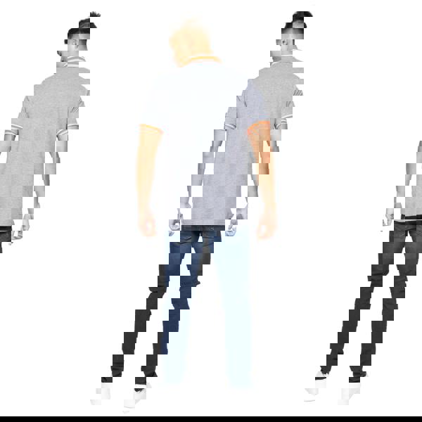 Crosshatch Mens Cratmoore Polo Shirt - Dark Grey Marl - 