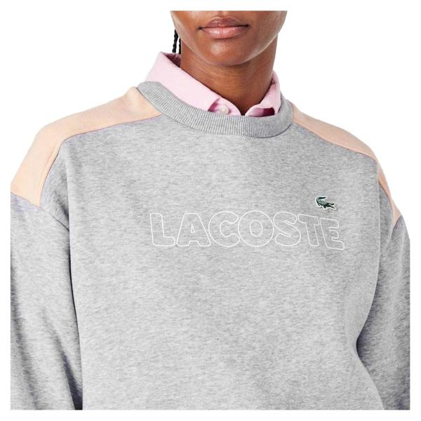 Lacoste Womens/Ladies Relaxed Fit Sweatshirt - Silver - 