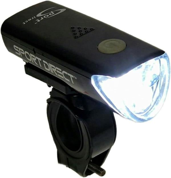 Sport Direct Mega White LED 20 Lumens Battery Front Bike Light