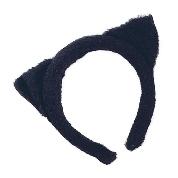 Bristol Novelty Unisex Adults Fur Cat Ears - Black - 