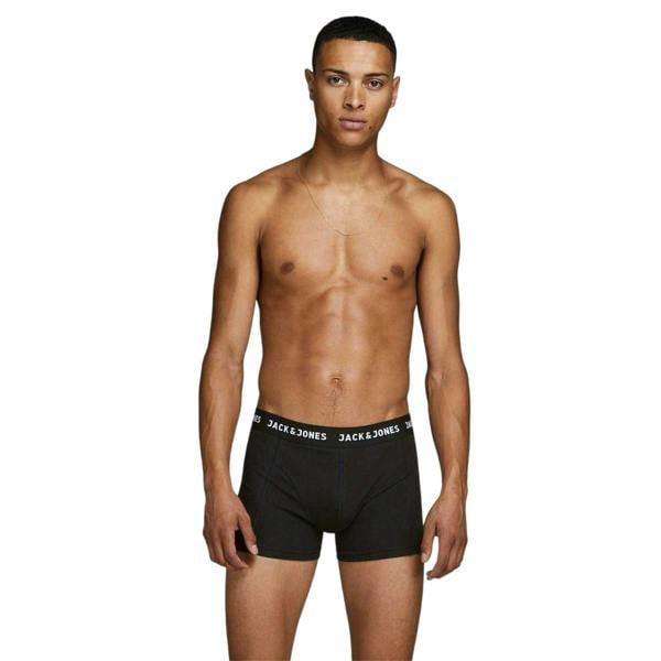 Jack And Jones Mens Anthony Boxer Shorts (Pack of 3) - Black - 