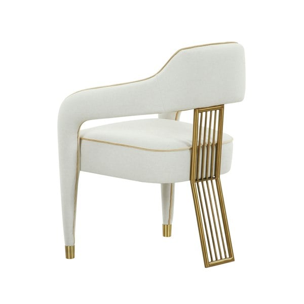 Furniture Edit Corralis Cream Performance Linen Dining Chair