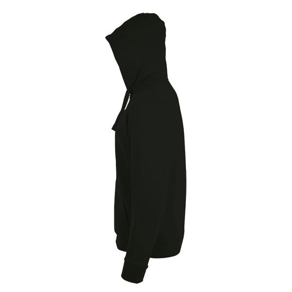 SOLS Mens Stone Zip Up Plain Hoodie - Black