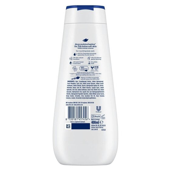 Dove Advanced Care Deeply Nourishing Body Wash 24H Renewing Micromoisture, 400ml