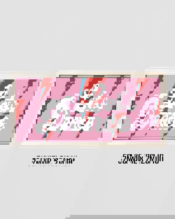 Wall Art Framed Print - Let's Dance Bowie-Inspired Retro Design