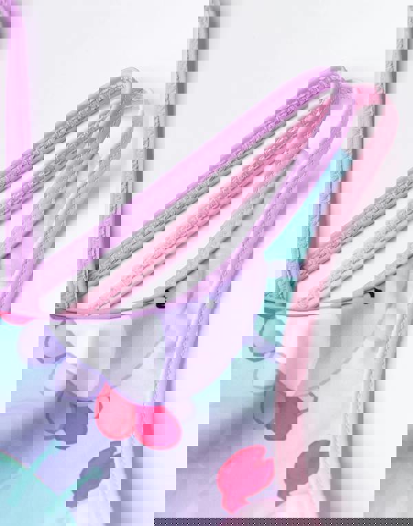 Squishmallows Girls Multicoloured Character All Over Print 1 Piece Swimming Costume