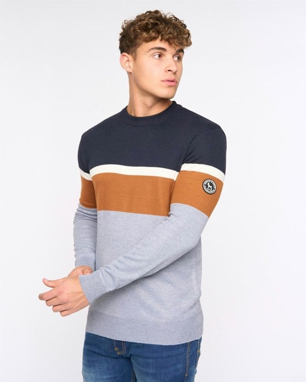 Bewley & Ritch Easedale Crew Knit Grey Marl