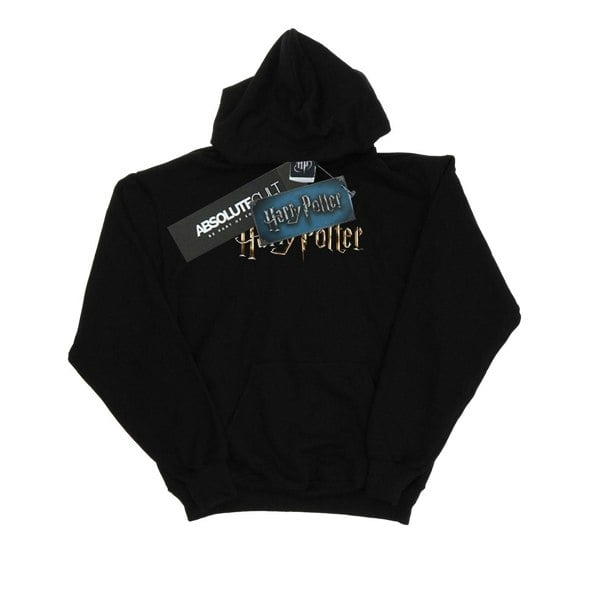 Harry Potter Womens/Ladies Full Colour Logo Hoodie - Black