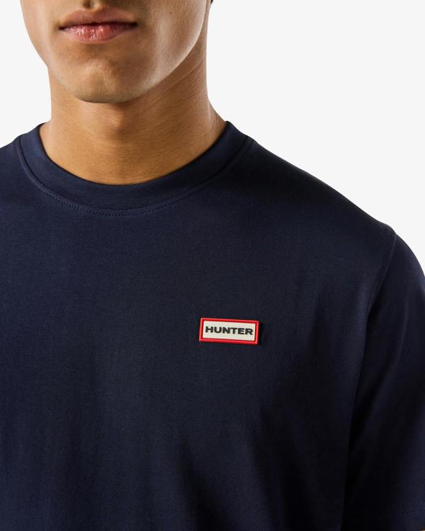 Hunter Red Label Essentials Mens Logo T-Shirt - Night Sky | CHO | Designer Mens Short Sleeve T-Shirts