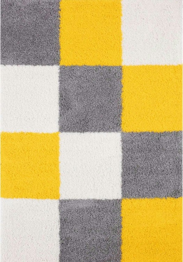 Myshaggy Geometric Yellow Rug