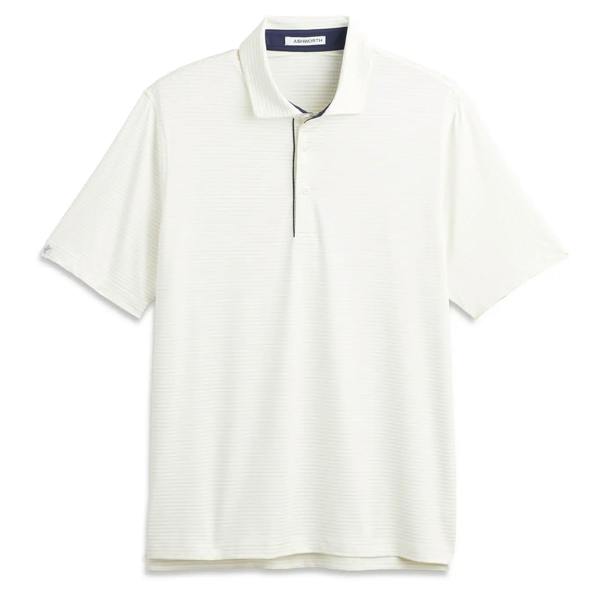 Striped Tech Jersey Polo AM1011 Bone White