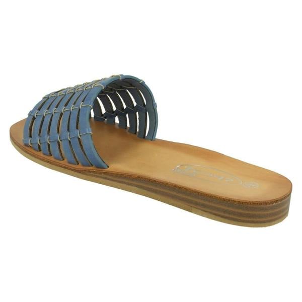 Spot On Ladies Spot On Weave Vamp Mules F00336