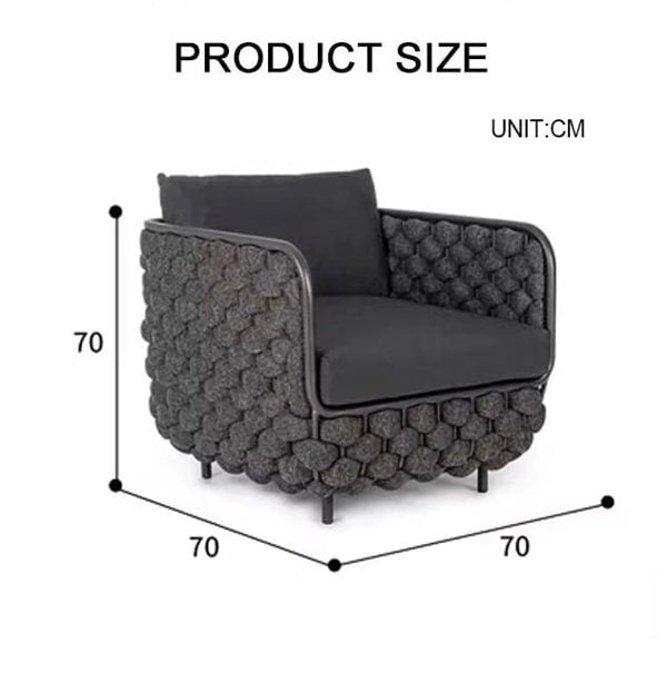 Ginny Rattan Outdoor Sofa Set, Outdoor Furniture-Rit Concept-Rit Concept