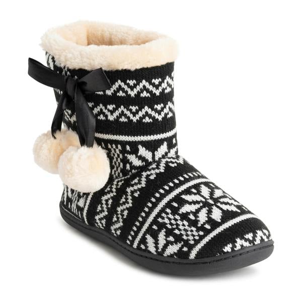 VIVA Polar Women's Memory Foam Pom Pom Winter Faux Fur Cosy Slippers