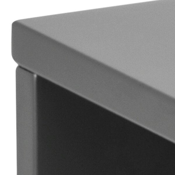 Wyld Haus Lincoln Grey Wooden Floating Bedside Table 1 Drawer Open Shelf