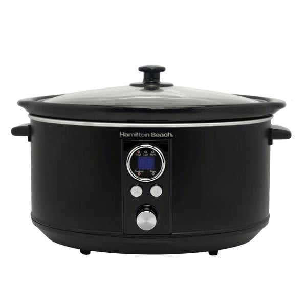 Hamilton Beach Digital 6.5L Oval Slow Cooker - Black