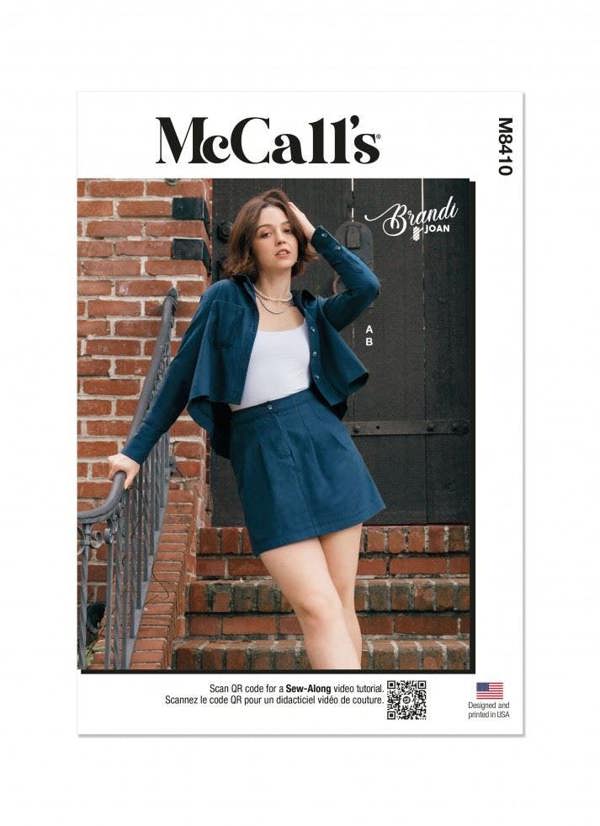 McCalls 8410 Paper Sewing Pattern – Women's Shirt, Top & Skirt, Intermediate