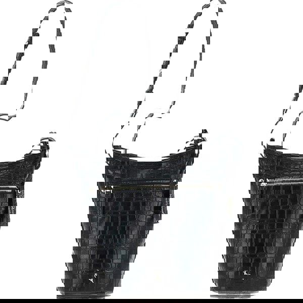 Ashwood 'Expression' Croc Embossed Leather Shoulder Bag: 63790