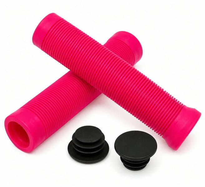 ATEK Pink Bicycle Handlebar Grips Non-Slip Rubber BMX MTB Bike Grips