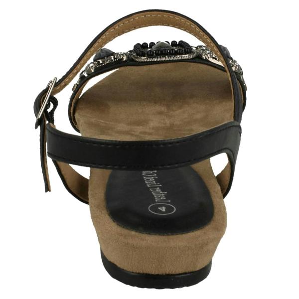 Leather Collection Ladies Leather Collection Flat Mule Sandals