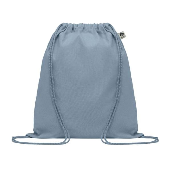 MidOcean Yuki Organic Cotton Drawstring Bag - Baby Blue - 