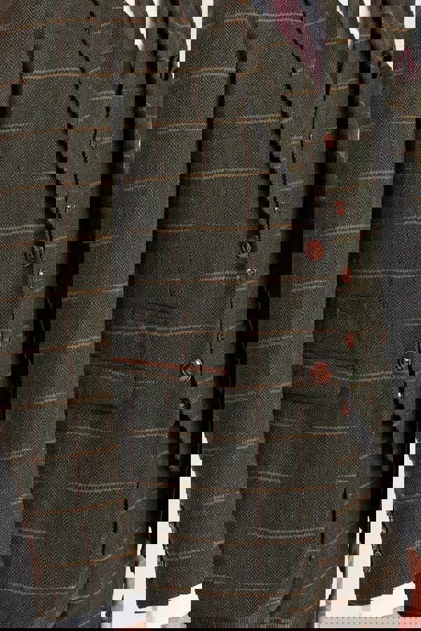 Paul Andrew Harris - Men's Green 3 Piece Wool Blend Tweed Suit