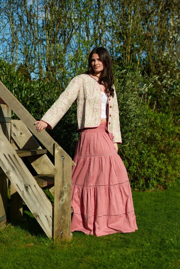 Alice cotton voile long gypsy skirt