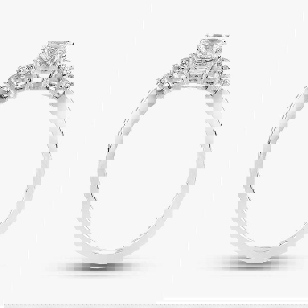 T. H. Baker Platinum Certificated 0.70ct Oval Cut Diamond Shoulder Set Solitaire Ring 31267/90