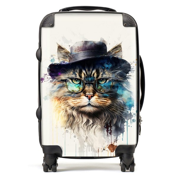 Warren Reed Siberian Cat Splashart Suitcase