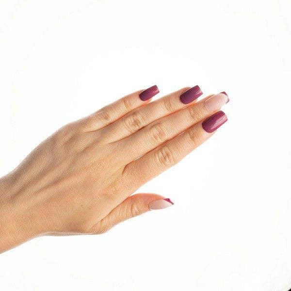 Nail HQ Pretty In Plum Square Nails