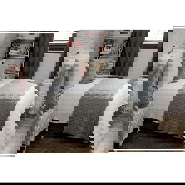 Belledorm Crompton Filled Cushion - Grey - 