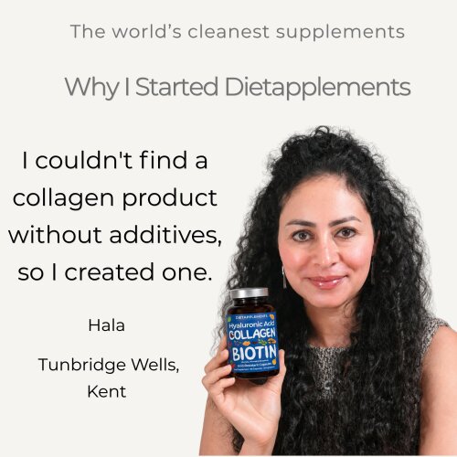 Dietapplements Marine Collagen, Hyaluronic Acid, Biotin, Vitamins, Minerals & Superfood - 35 Ingredients