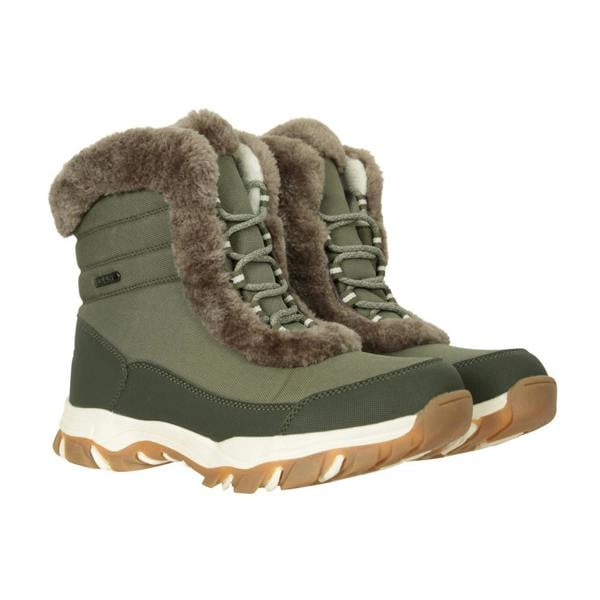 Mountain Warehouse Womens/Ladies Ohio Thermal Short Shaft Snow Boots - Light Khaki - 