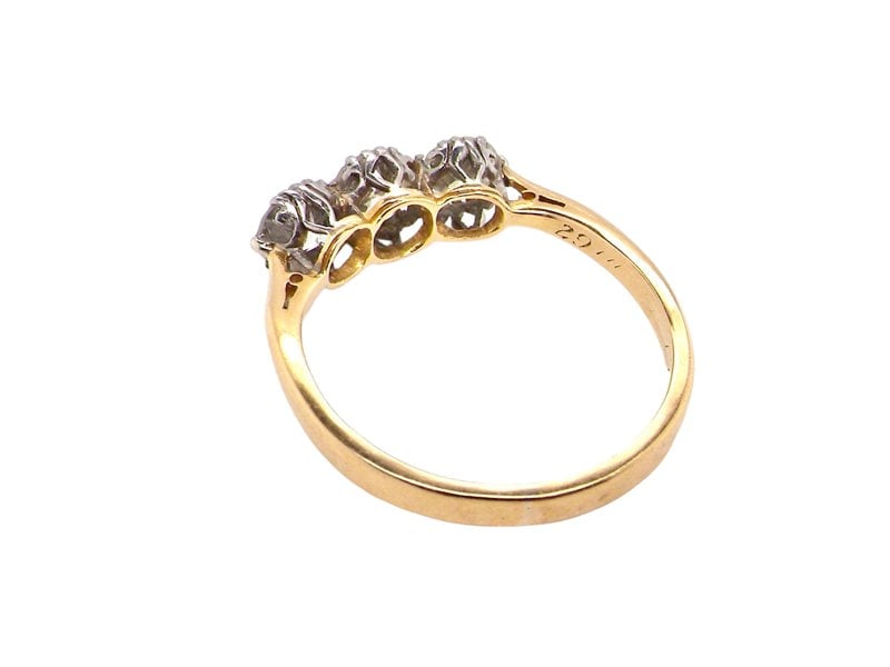 Vintage Tom A vintage three stone diamond ring