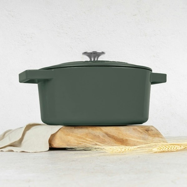 Berlinger Haus Casserole, 24 cm cast iron Berlinger Haus BH6544 Matte Green