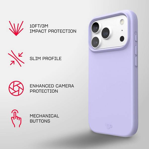 Tech21 Evo Lite Case for iPhone 17/18 Pro 6.3" Lilac - T21-11666