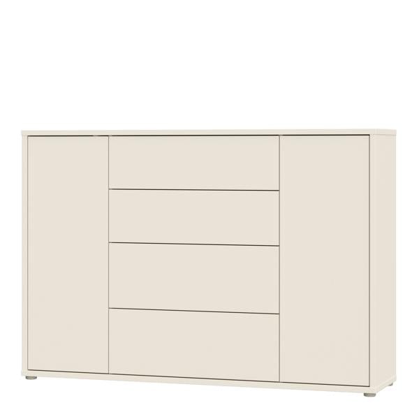 Furniture To Go Alice Springs Wide Sideboard with 4 Drawers & 2 Doors with Push-to-Open in Sand