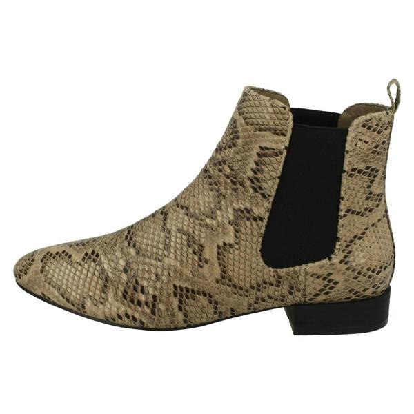 Spot On Ladies Spot On Slip On Ankle Boots