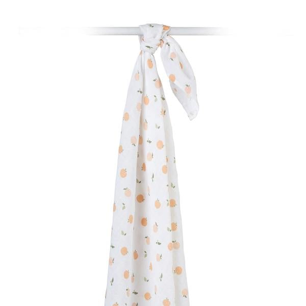 Lulujo - Muslin Swaddle - Peach