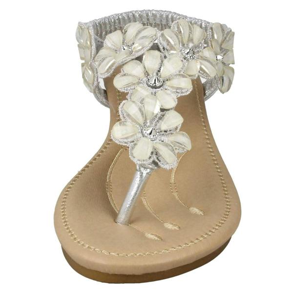 Savannah Ladies Savannah Mid Wedge Toepost Sandals