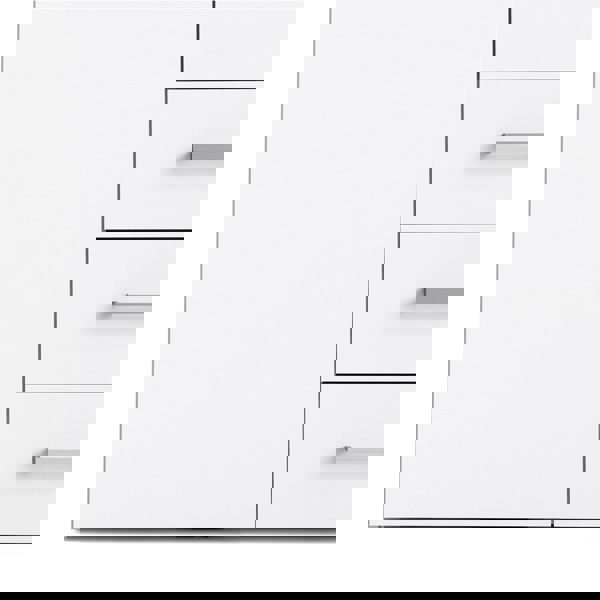 Furniture To Go Space Wardrobe - 4 Doors 3 Drawers in White 2000