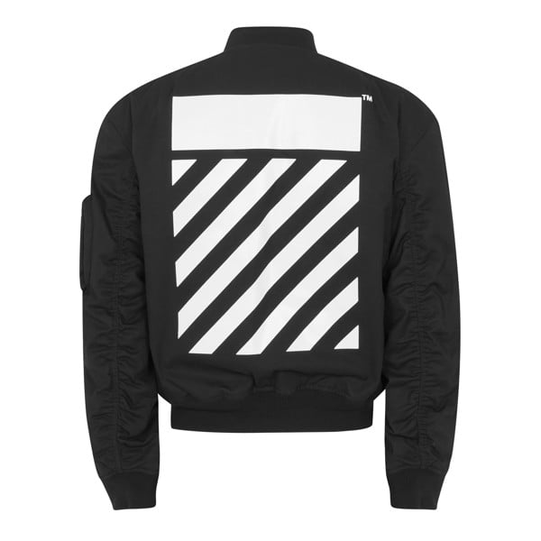 Off-White Diag Tab Bomber Jacket - Black