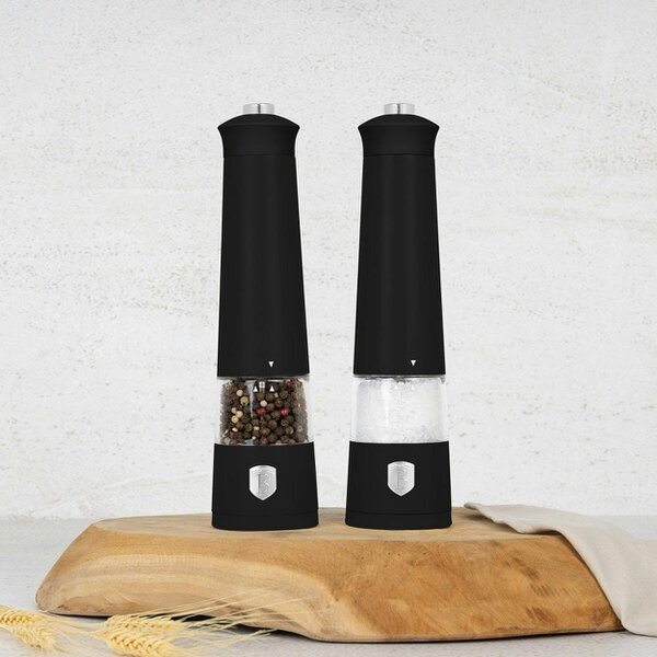 Electric Pepper and Salt Mill Set Matte Black BH9543