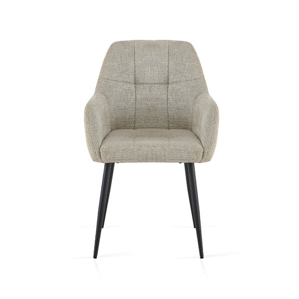 SONARA Modern Dining Chairs Set of 2 with Plush Chenille Upholstery, Ergonomic Curved Back