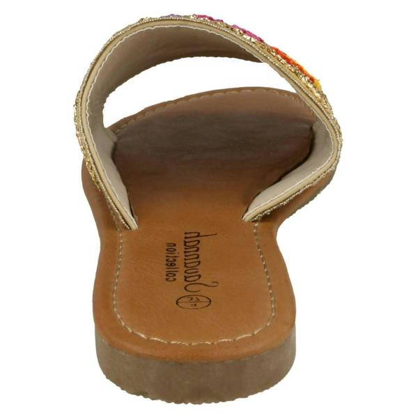 Savannah Ladies Savannah Flat Stitched Vamp Mules