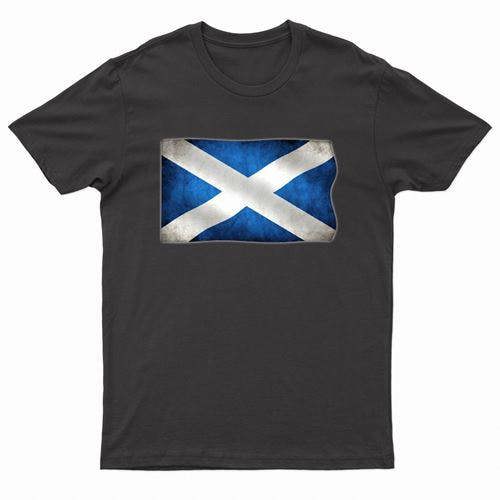 Adults Scotland Printed Scottish Flag T Shirt